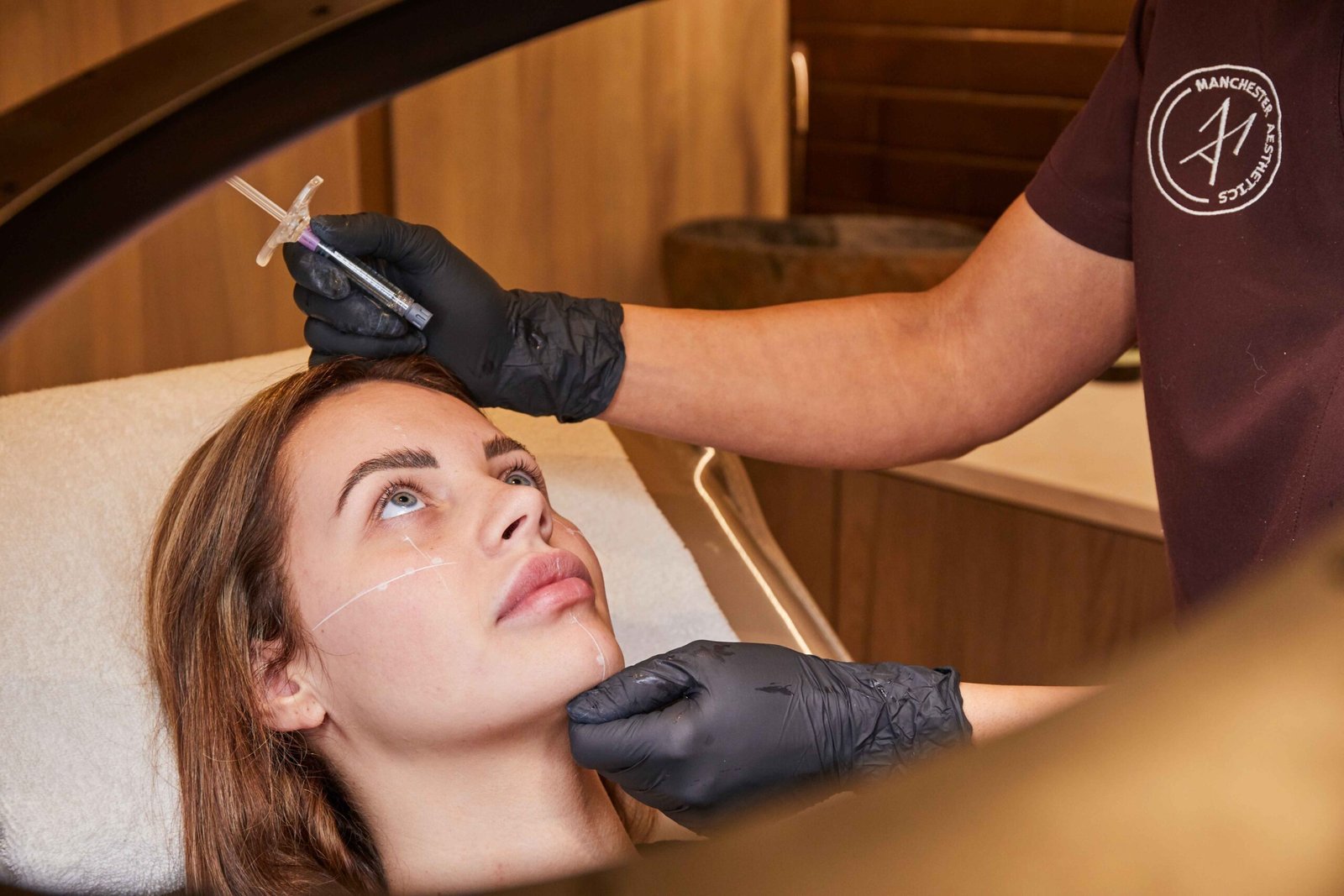 Dermal filler treatment being performed by an experienced aesthetic practitioner in Manchester