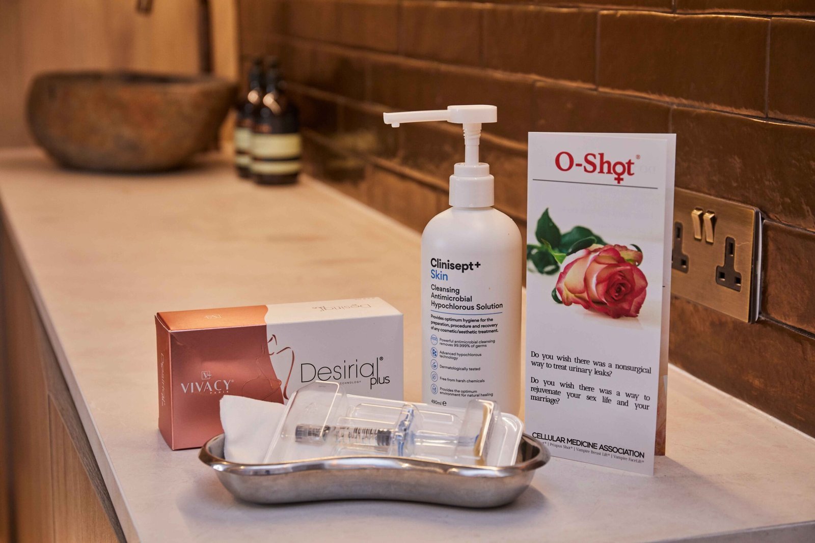 O-Shot products with sterile equipment Manchester Aesthetics