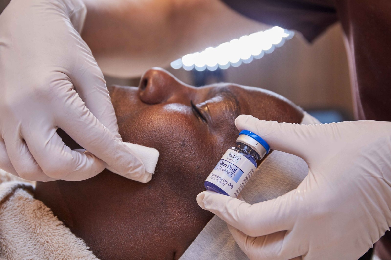 Obagi Enrich facial with blue peel in Manchester